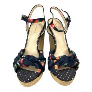 Navy Jessica Simpson Women's Ivrey Heeled Sandals